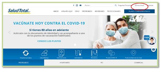 Paso a paso para descargar historia Clínica de Salud Total online